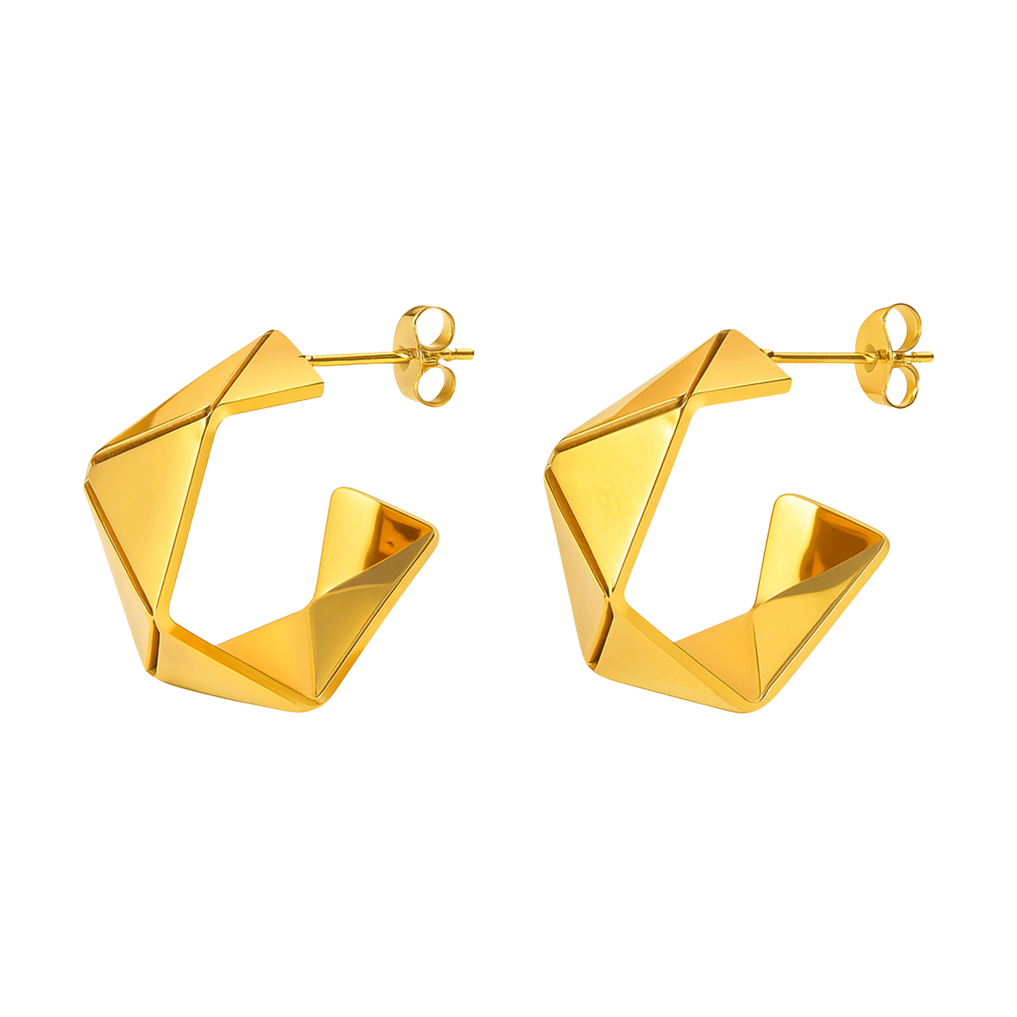 Origami Facetta Hoops