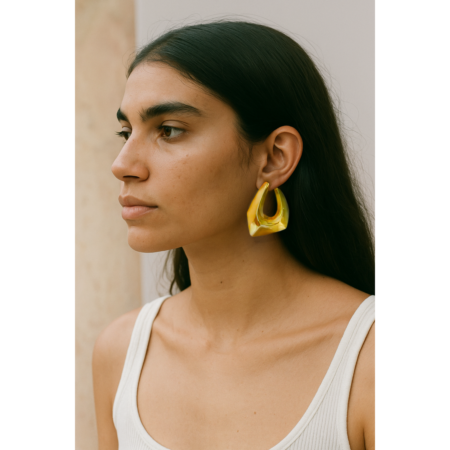 Cusp Facetta Statement Earrings