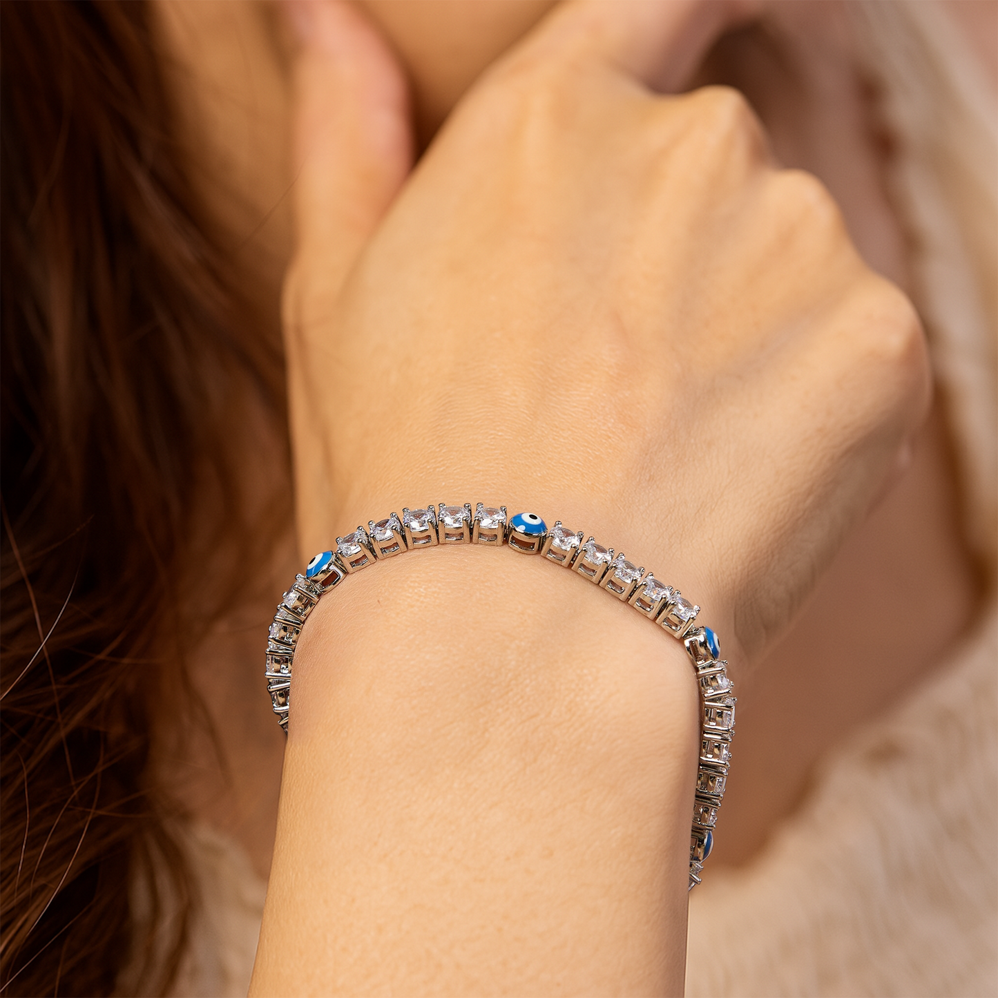 Evil Eye Tennis Bracelet