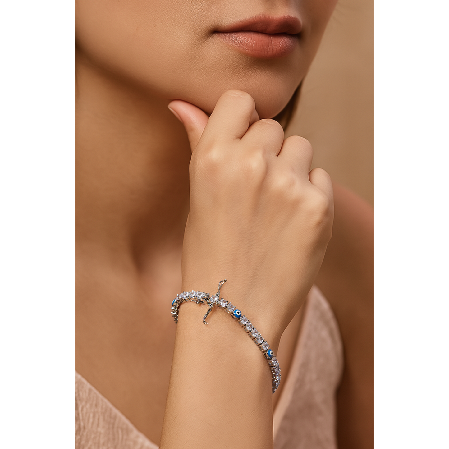Evil Eye Tennis Bracelet
