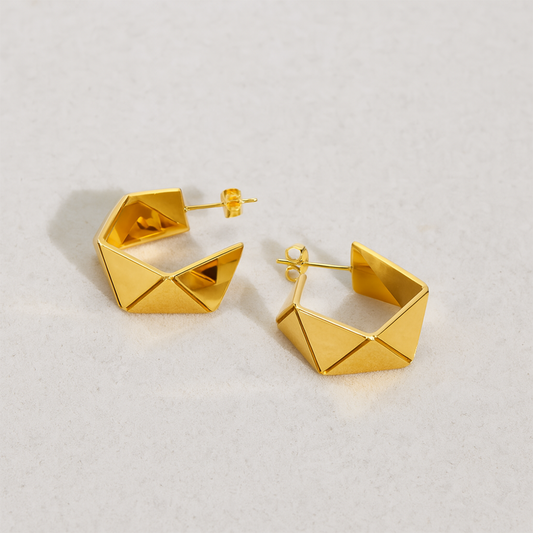 Origami Facetta Hoops