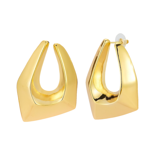 Cusp Facetta Statement Earrings