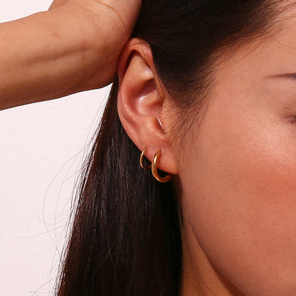 Twain Spiral Mini Hoops