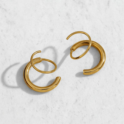 Twain Spiral Mini Hoops